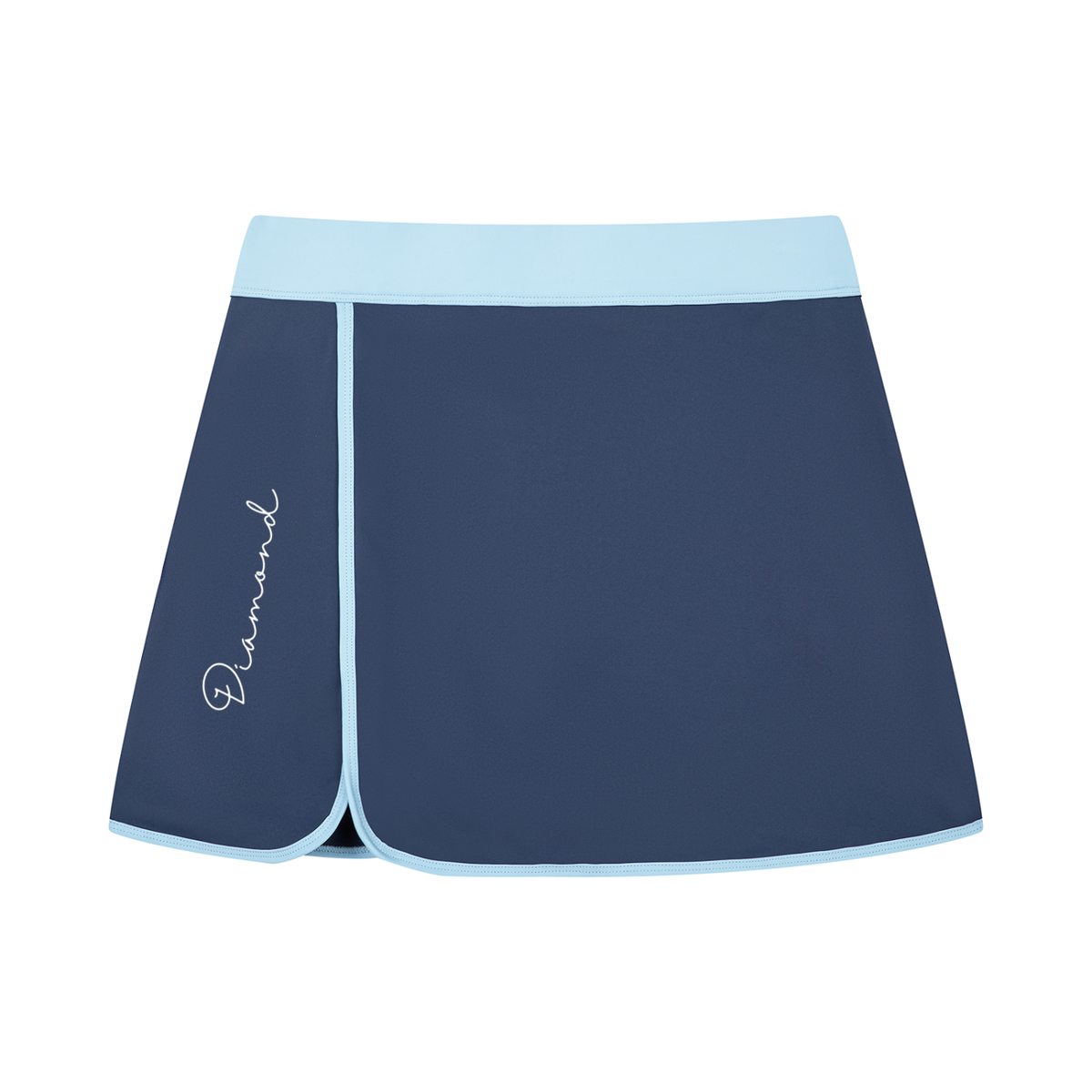 Diamond Color Block A-Line Skort