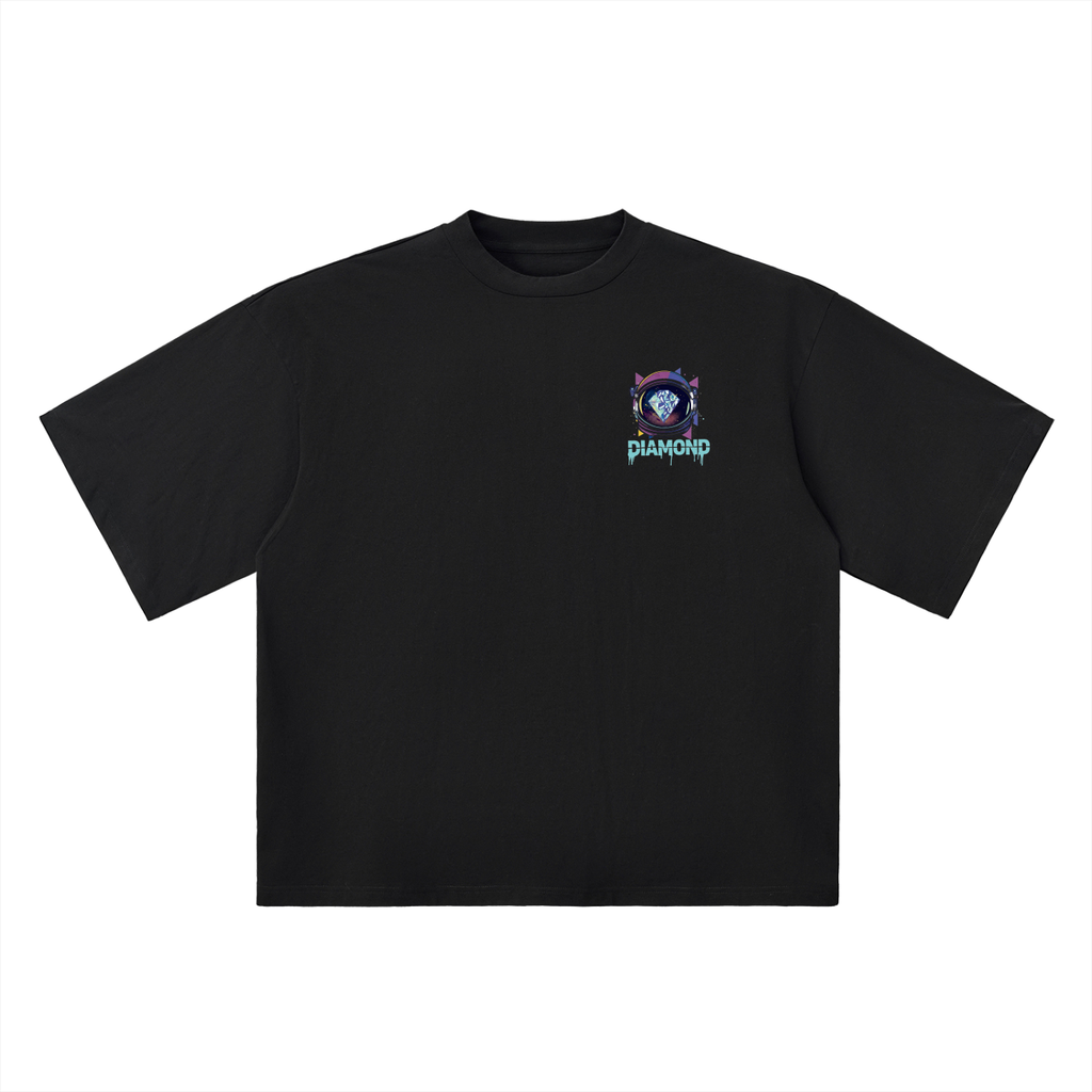 “In Space Diamond” Oversized Drop Shoulder T-Shirt