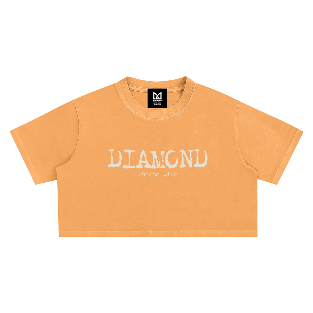 Graphic Washed Crop Top