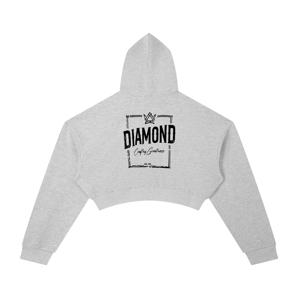 DMD Diamond Essential Cropped Hoodie