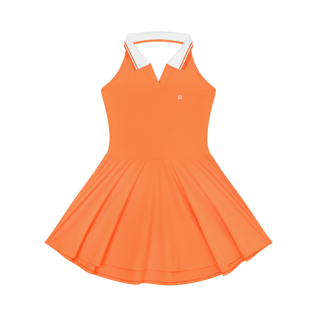 Women's Collared Halter A-Line Tennis Dress