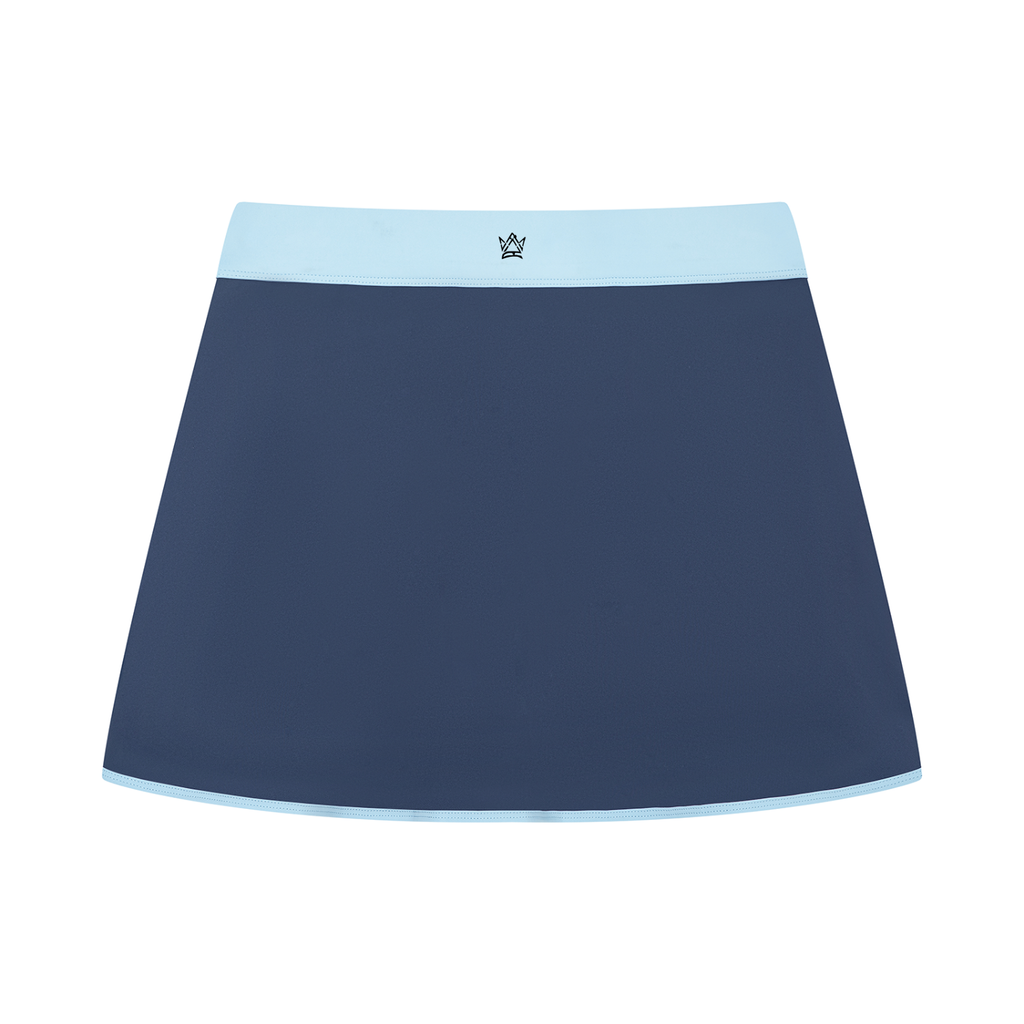 Diamond Color Block A-Line Skort