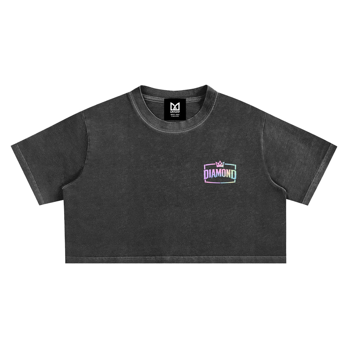 Graphic Washed Crop Top