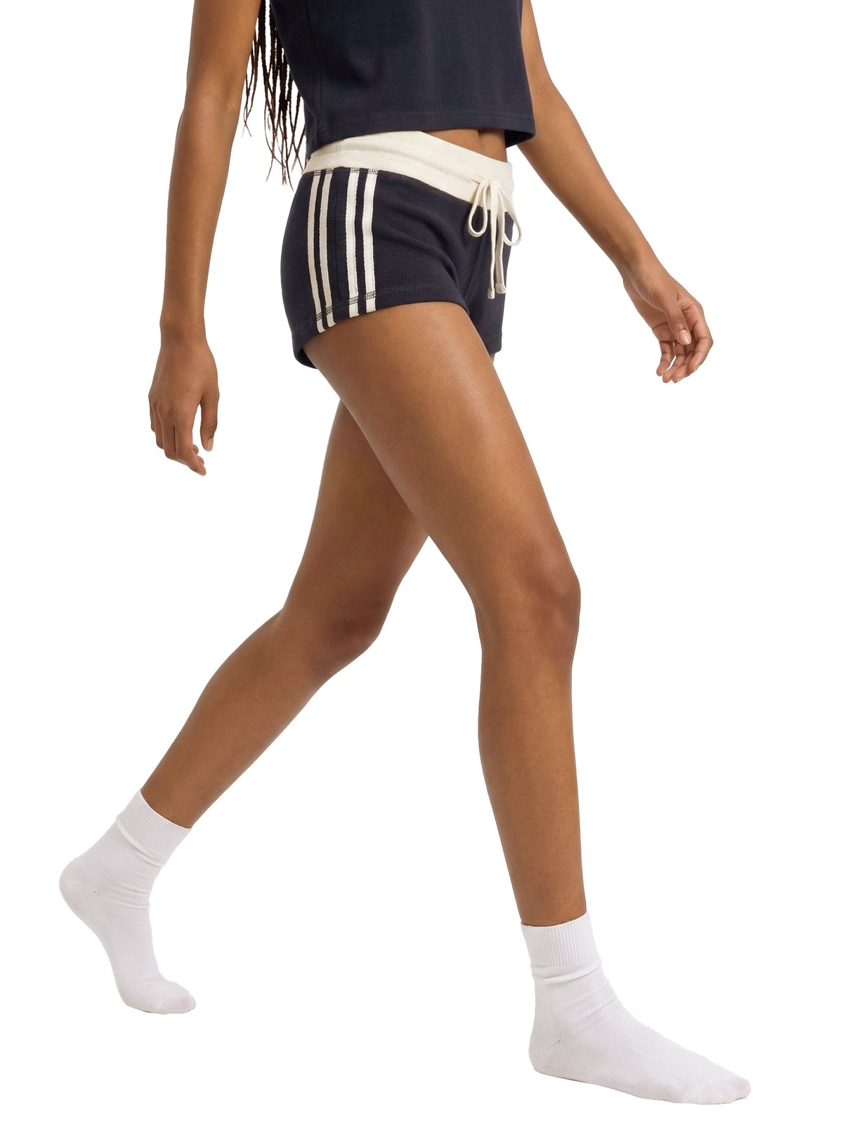 Contrast Stripe Track Shorts