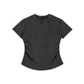 Vintage Washed Bodycon Cotton T-Shirt