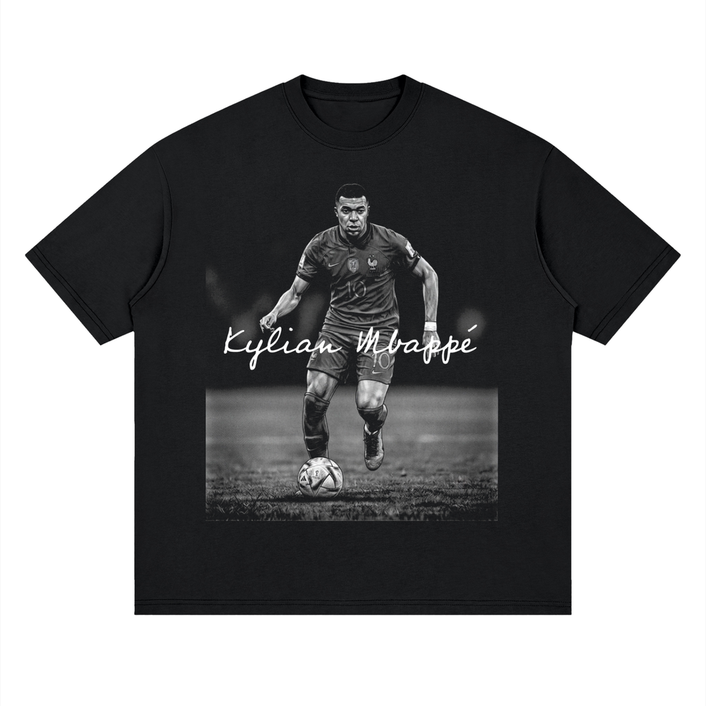 Mbappé Streetwear Loose Drop Shoulder T-Shirt