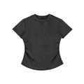 Vintage Washed Bodycon Cotton T-Shirt
