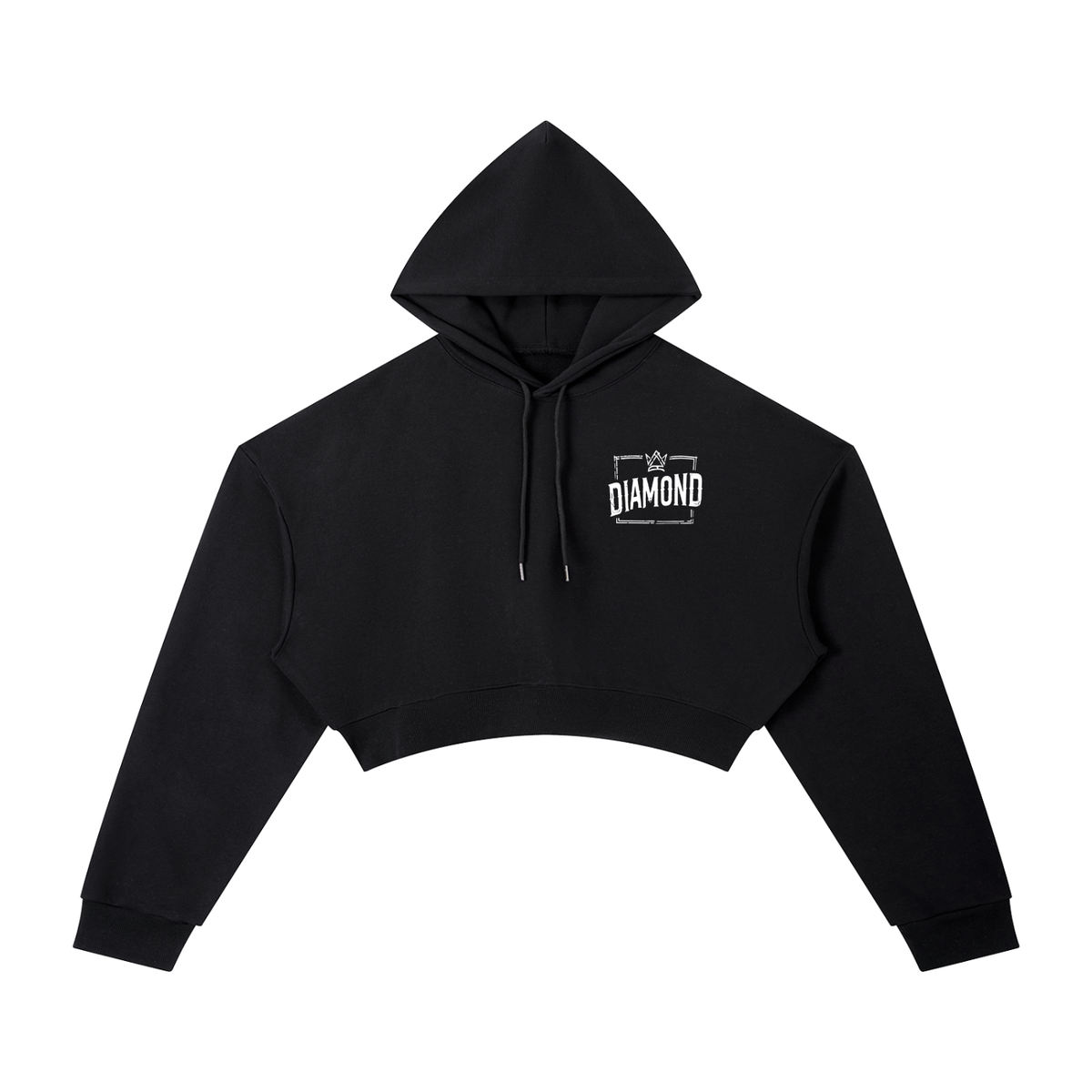 DMD Diamond Essential Cropped Hoodie