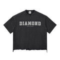 Diamond Washed Raw-Hem Boxy 340g T-shirt