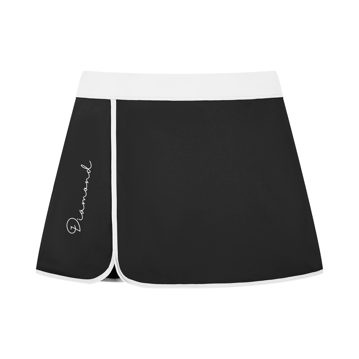Diamond Color Block A-Line Skort