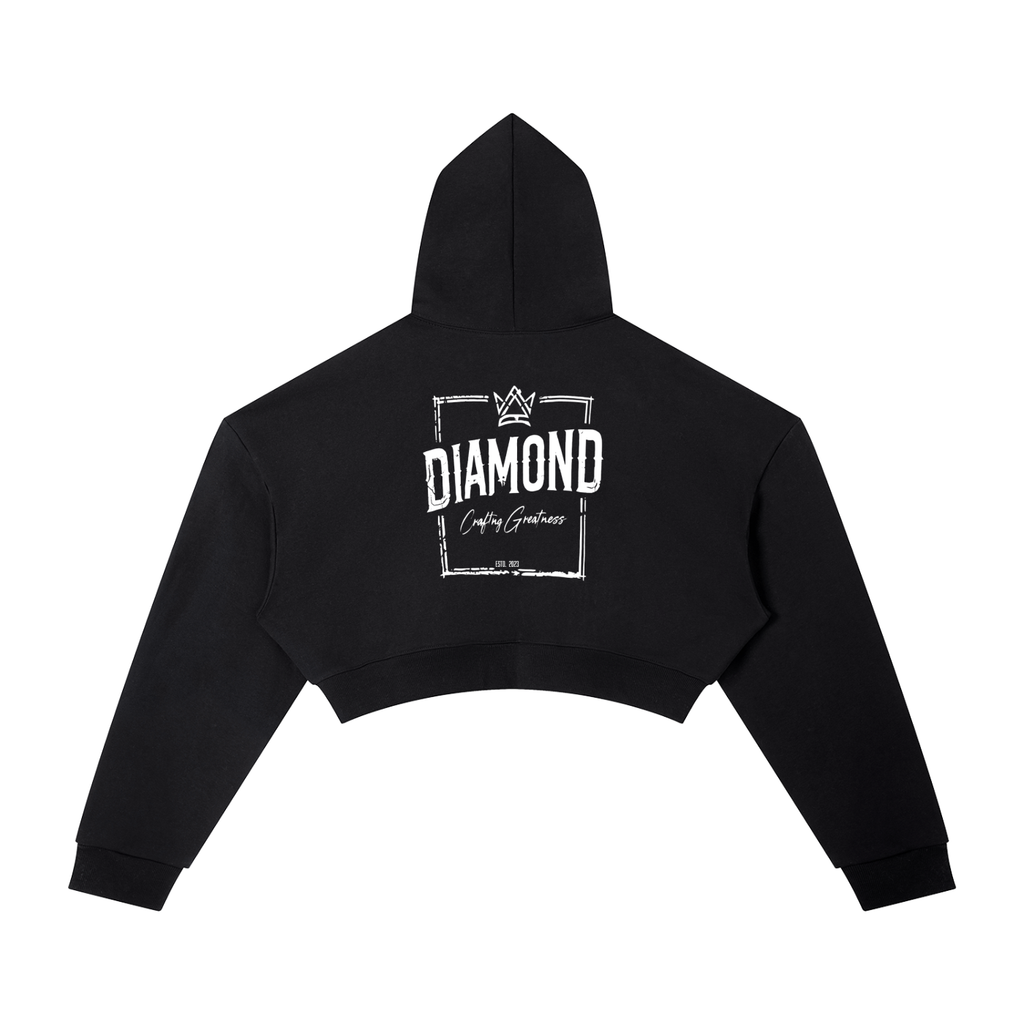DMD Diamond Essential Cropped Hoodie