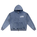 Snow Wash Oversized Zip-Up Hoodie "Crafting Greatness"
