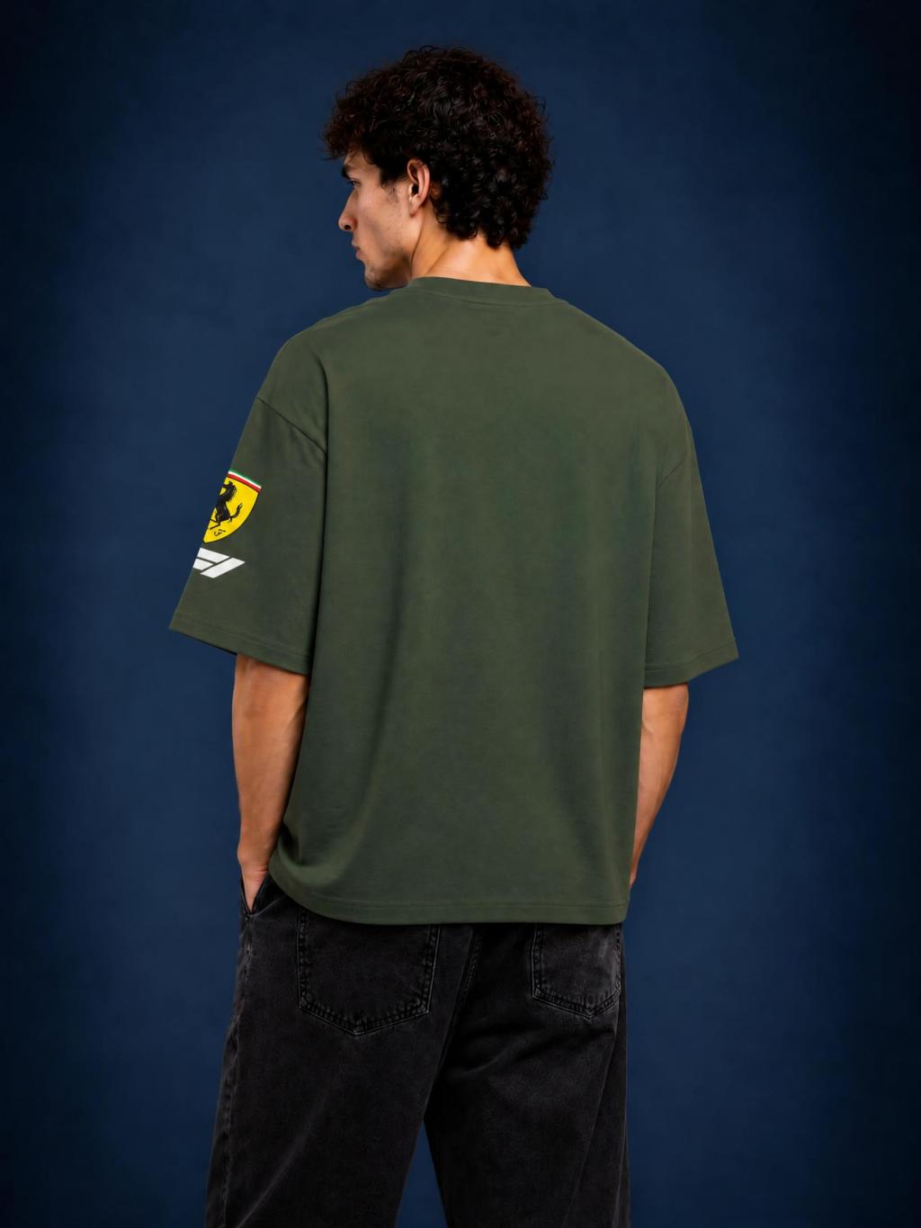 L. Hamilton Streetwear Loose Drop Shoulder T-Shirt