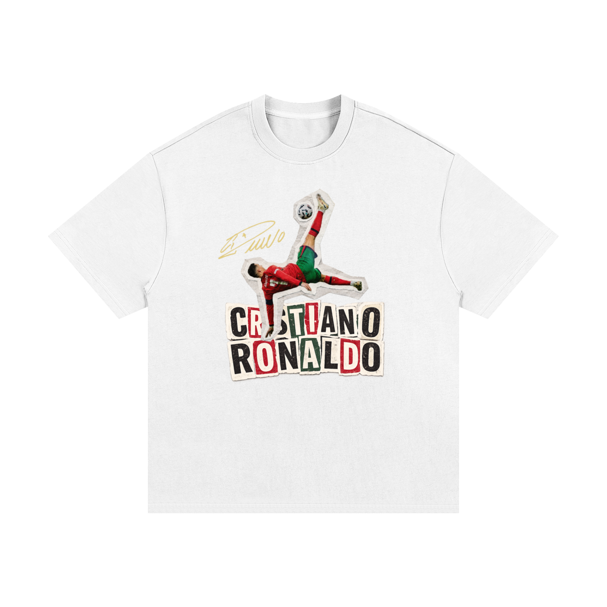 Cristiano Ronaldo Oversized Heavyweight Cotton T-Shirt