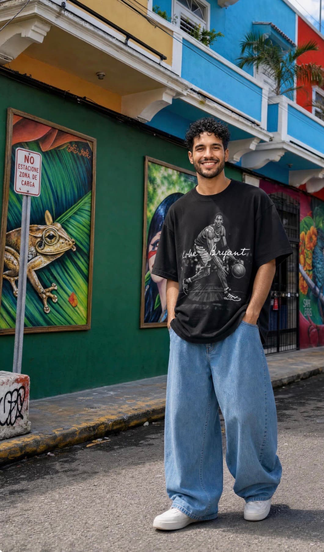 Kobe Streetwear Loose Drop Shoulder T-Shirt