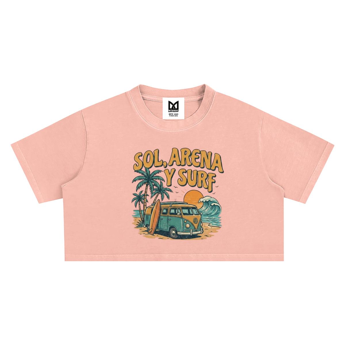 Graphic Washed Crop Top