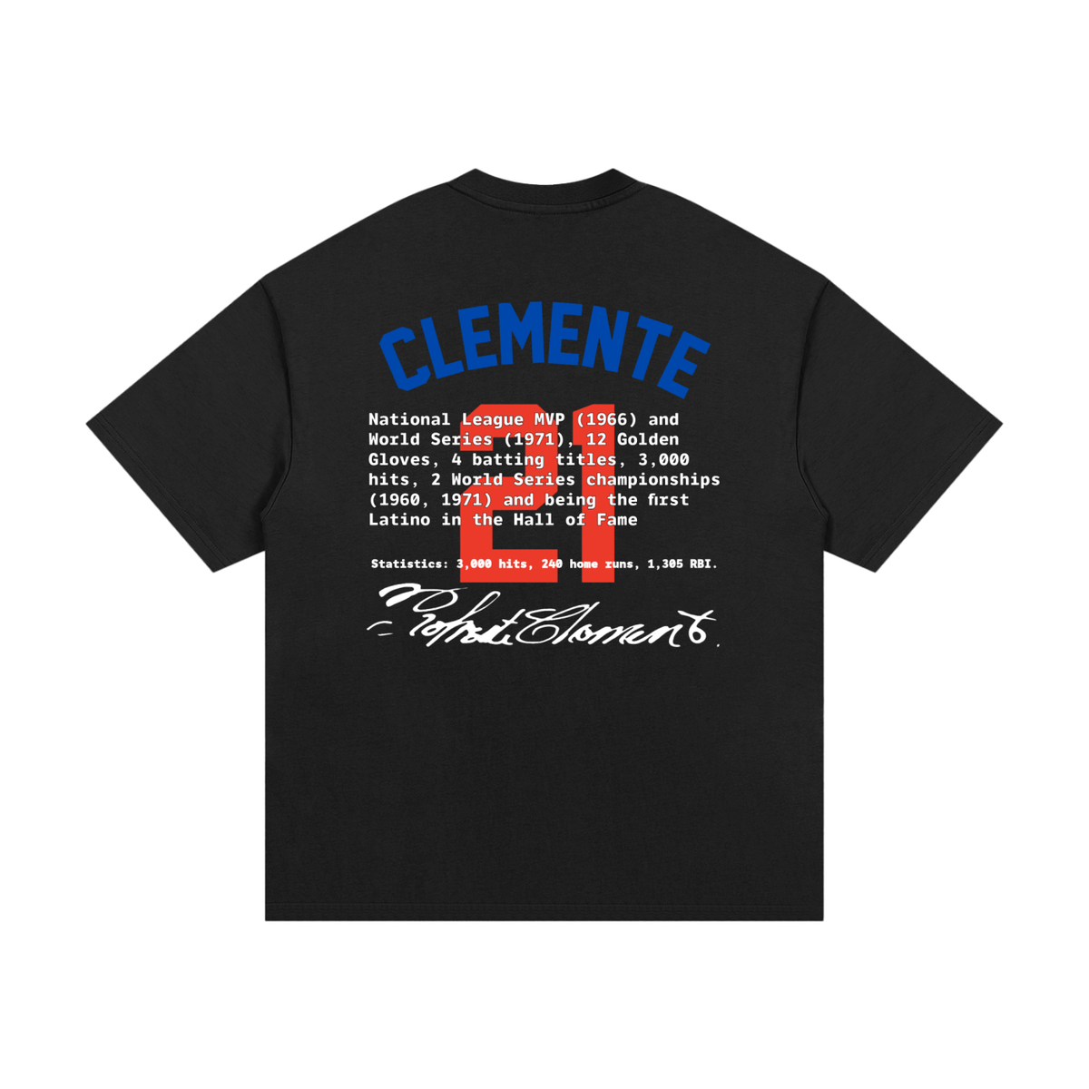 Roberto Clemente 330g Heavyweight Cotton T-Shirt
