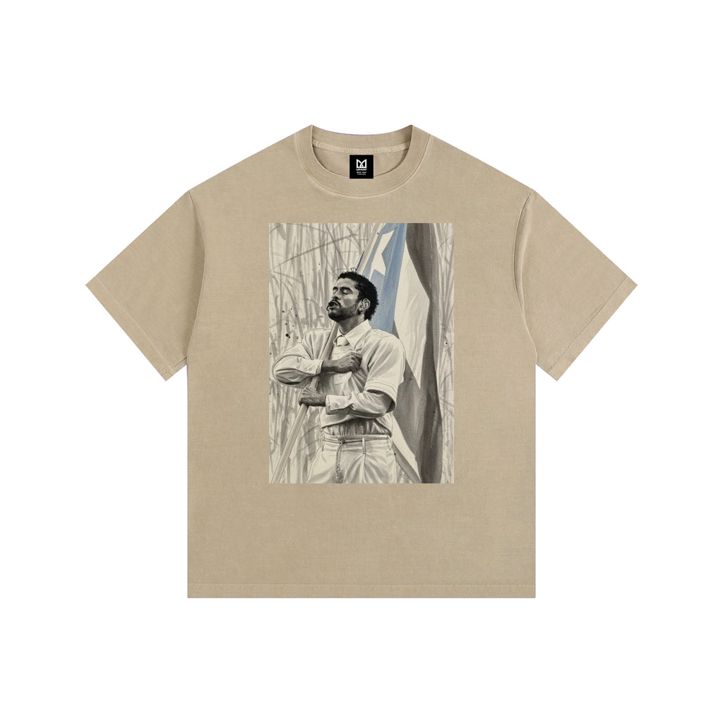 Bad Bunny Washed Oversized Cotton T-Shirt