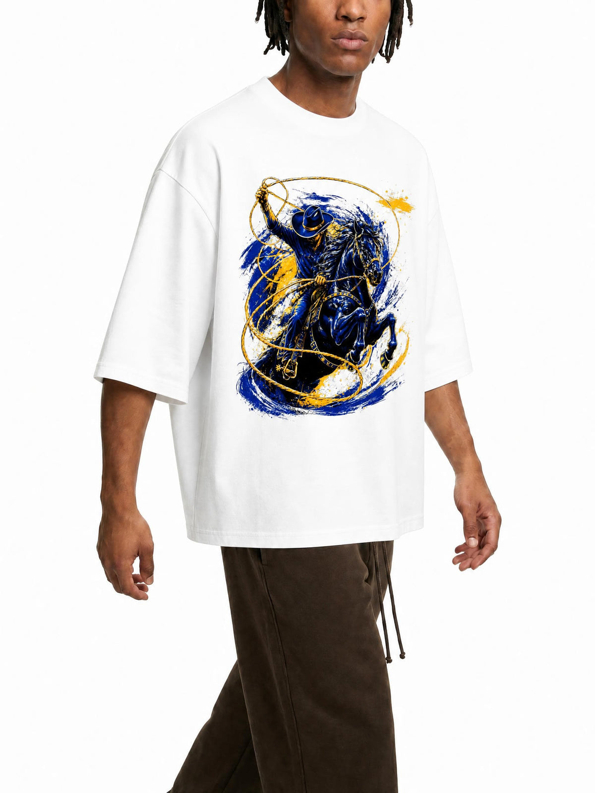 Vaqueros de Bayamón Streetwear Loose Drop Shoulder T-Shirt