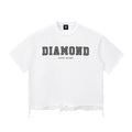 Diamond Snow Wash Raw-Hem Boxy T-shirt