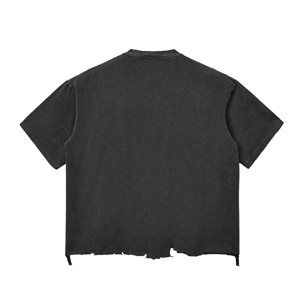Diamond Washed Raw-Hem Boxy 340g T-shirt