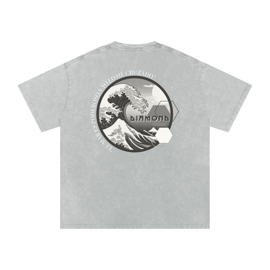 Diamond Wave 250g Washed Loose Cotton T-Shirt