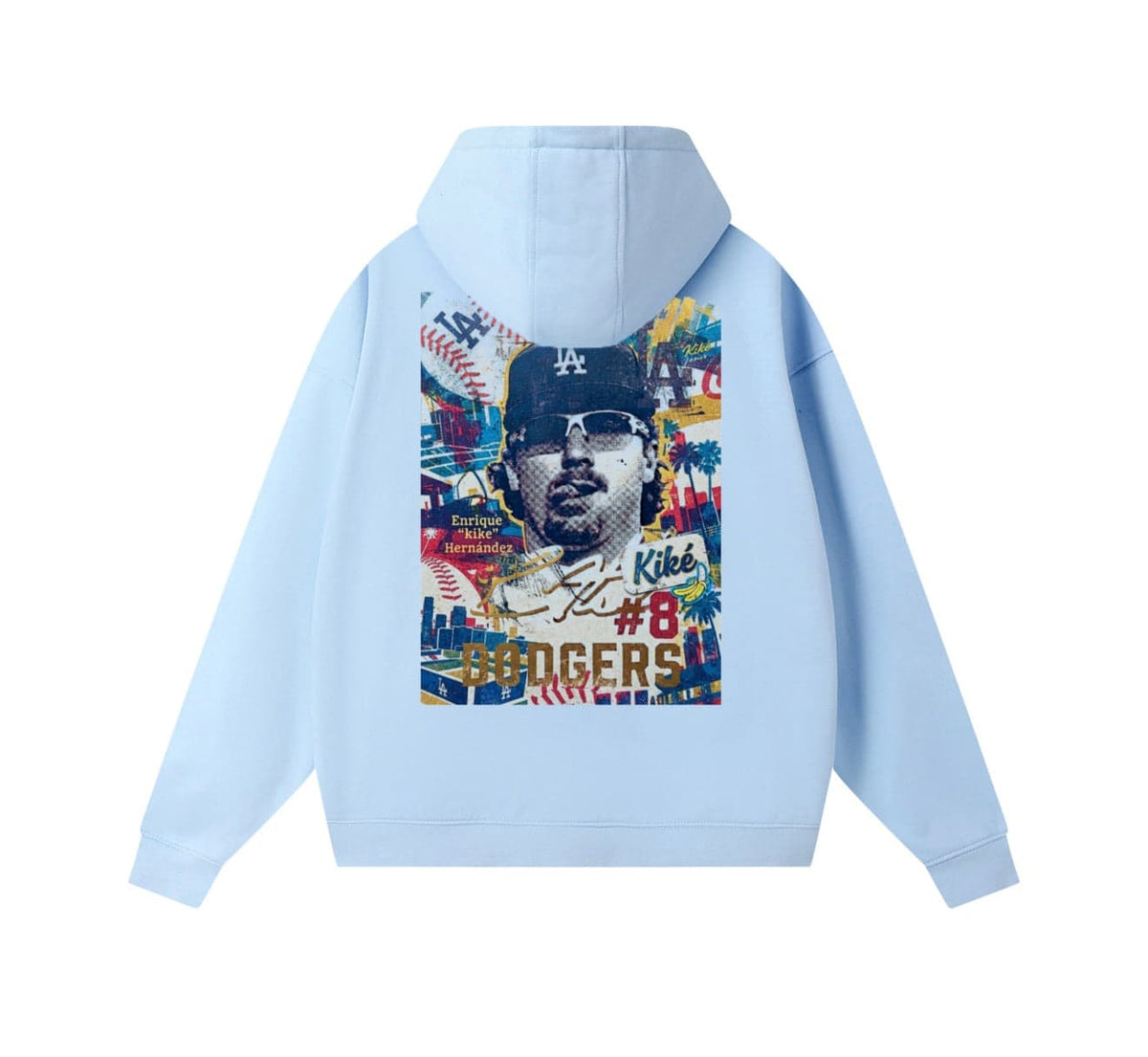 Kike Hernandez  LA Drop-Shoulder Zip Up Hoodie