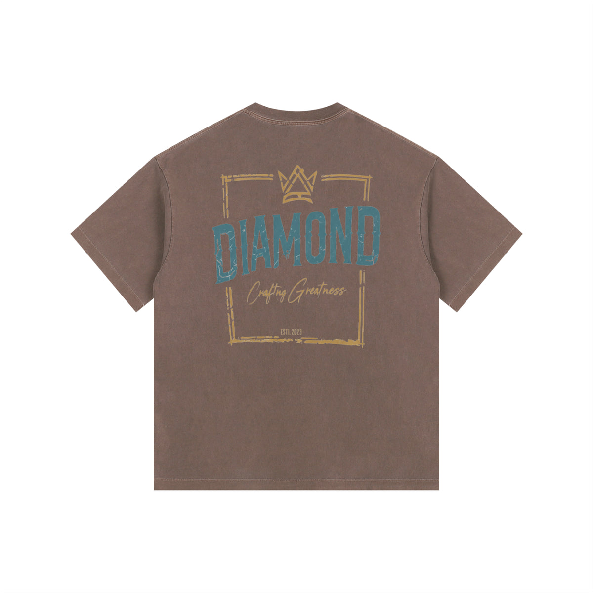 Vintage Washed Oversized Cotton T-Shirt "CRAFTING GREATNESS"