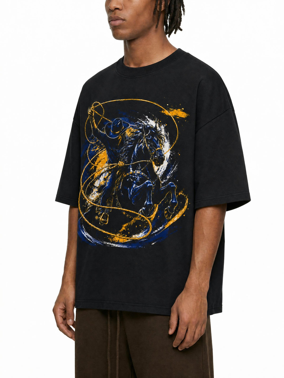 Vaqueros de Bayamón Streetwear Loose Drop Shoulder T-Shirt